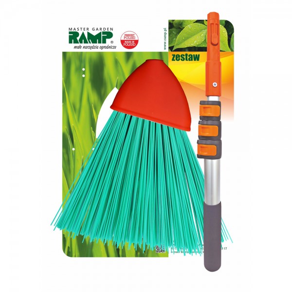 Zestaw miotła premium + drążek teleskopowy RGZ DMP