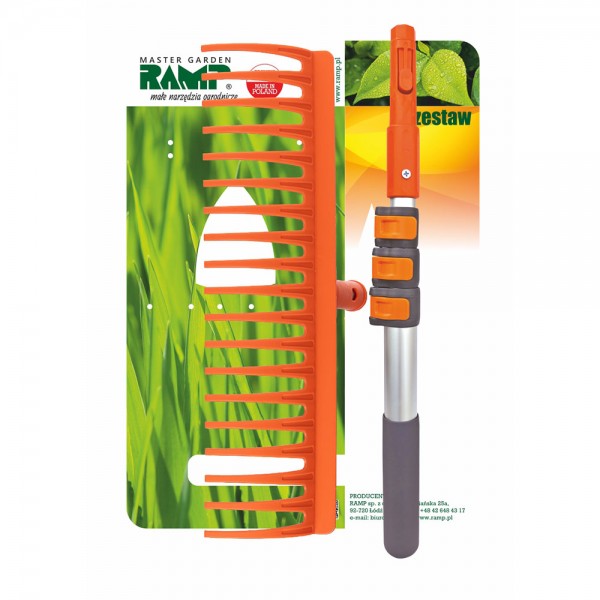 Zestaw grabie uniwersalne PRO + drążek teleskopowy RGZ DUPRO