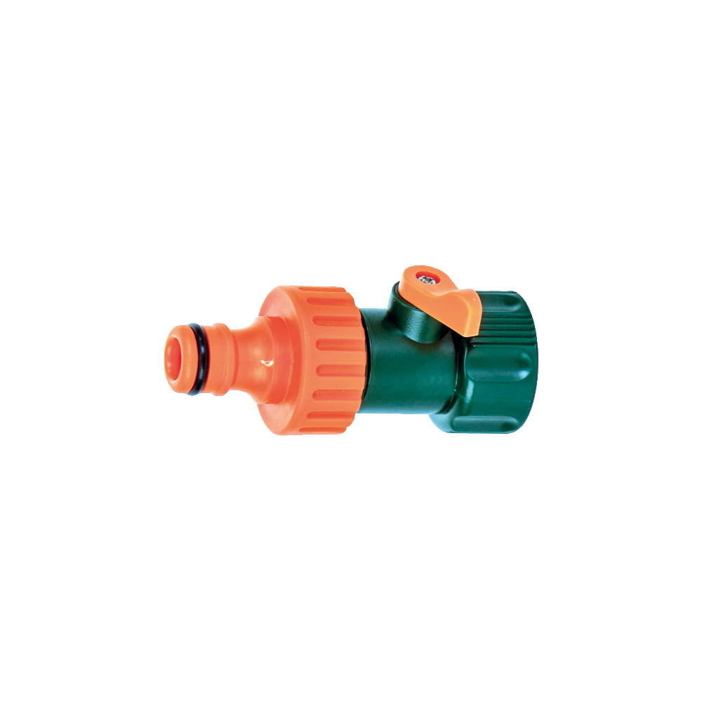 Tap connector with AQUA STOP valve 3/4'' - R1119